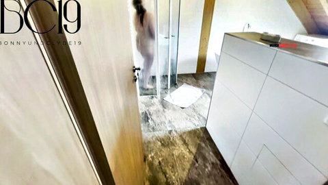 BonnyundClyde19 nude silhouette in steamy shower bathroom tease
