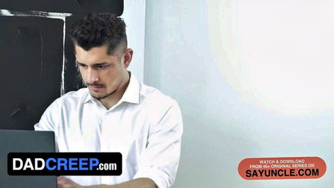 Rocky Vallarta as taboo stepson in DadCreep gay scene