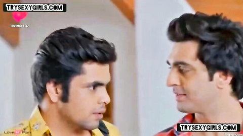 Indian men in steamy threesome close-up from Lalita Mi scene