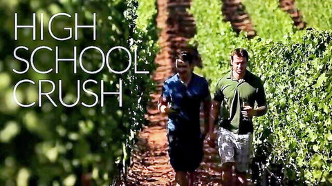 Mark Long and Addison Graham in outdoor high school crush gay scene