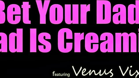 Venus Vixen teases massive boobs in hot dad secret adult video
