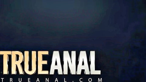 TrueAnallal.com logo banner for hardcore anal porn videos.