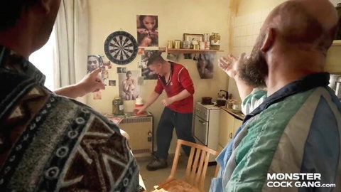 Victoria Puppy with Rebel Rhyder and Amy Villainous in group kitchen tease