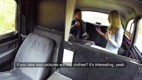Nathaly Cherie flirts in Fake Taxi, suggesting nude photos