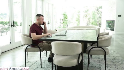London River MILF in hotwife setup with man on phone call