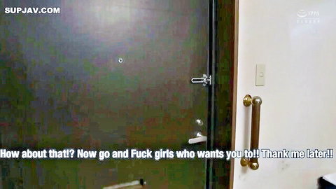 Ayumi Miura as Asian MILF by door in hardcore JAV hentai with squirt & handjob