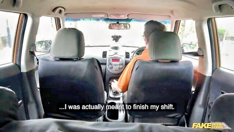 Posh wife in tight top cheats on husband with driving instructor in car