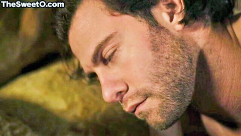 Bearded man in erotic close-up, post-sex relaxation in hairy pussy creampie video