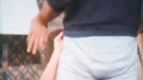 Black stud's thick cock penetrating tanned white babe's pussy doggystyle with tan lines