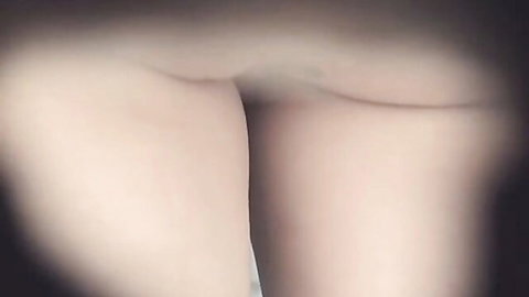 Two hot babes in voyeur toilet, asses exposed getting naughty together