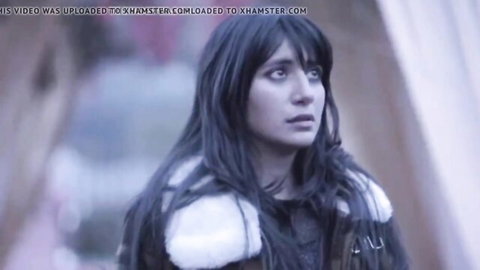 Emotional Indian aunty in fur-trimmed coat, tied and dildoed in cuckold scene