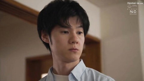 Young Asian male actor in light blue shirt from JAV video