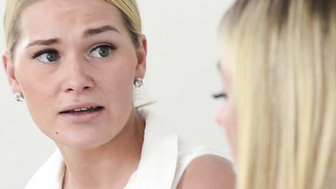 Abby Cross and Molly Mae blonde best friends in hot lesbian lick fest
