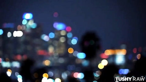 Gianna Dior's intense anal scene in blurred city night from TUSHY RAW