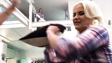 Shalina Devine and Lika Star in hot lesbian toy pleasure scene