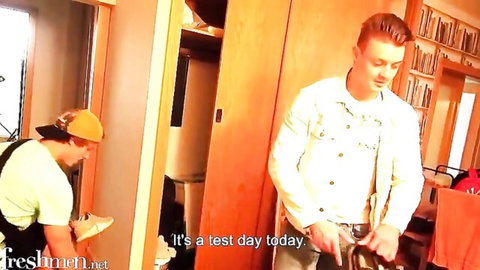Jorik and Derek in steamy gay encounter preview, casual vibe before anal action