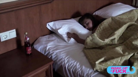 Jessika Lux in bed waking up for steamy morning blowjob
