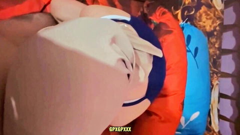 Arab babe in white panties lying on colorful pillows teasing her round ass