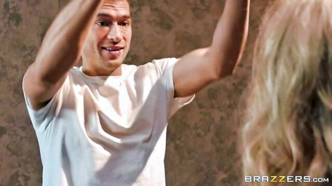 Nina Hartley rides Xander Corvus in steamy Brazzers encounter