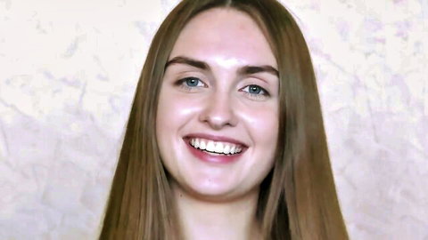 Lena Reif smiling seductively in tight pussy drilling video thumbnail