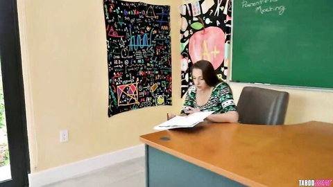 Melanie Hicks in seductive parent-teacher meeting setup