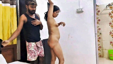 Suman Indian Bhabhi nude standing with lover in steamy encounter