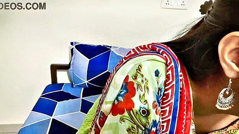 Saarabhabhi6 in traditional Indian saree, side profile tease