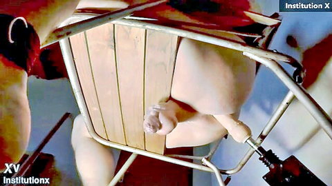 Chastity student endures anal prostate milking for intense release