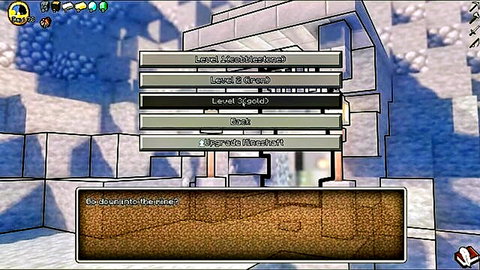 Minecraft crafting table menu with level tools and enchanting table screenshot