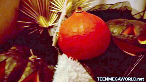 Teen in festive skirt enjoys cunnilingus game leading to intense orgasm - TeenMegaWorld