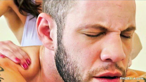 Vera King massages Nathan Styles' shoulders in steamy BiPhoria scene