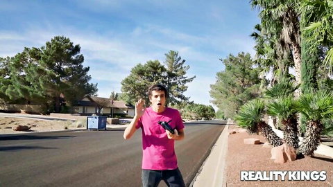 Ricky Spanish films POV outdoor tease with Missy Martinez, Reality Kings style