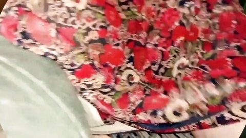 Indian college girl Monu in floral dress, teasing in homemade amateur video