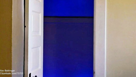 Xev Bellringer's mysterious blue doorway in fembot domination scene