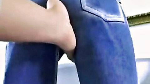 Busty Hungarian girlfriend jeans pulled down for deep hole drilling