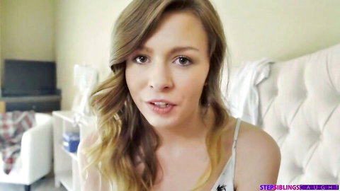 Carolina Sweets and Alex Blake in steamy step-siblings bed scene