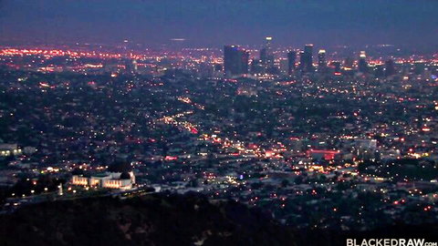 Serenity Cox in BBC interracial scene over LA night skyline