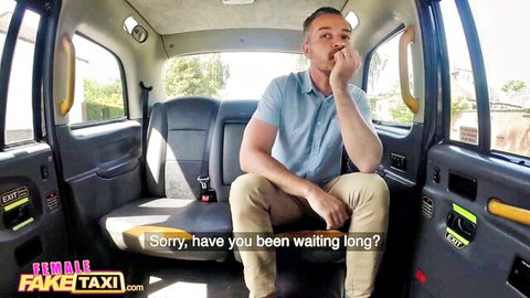 British MILF big boobs fake taxi driver pickup scene