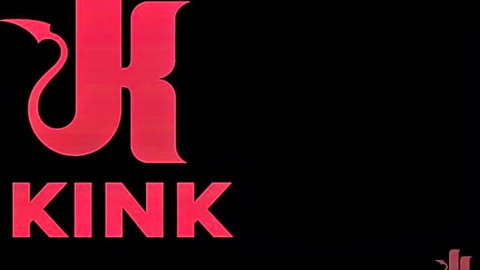Kink.com BDSM porn logo with devil horns in bold red letters on black background