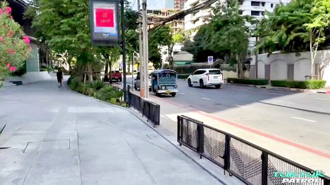 Pang B's teasing Bangkok street threesome with Tuk Tuk Patrol