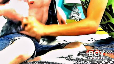 Kyler and Jordan's first time anal fucking with hot young twinks