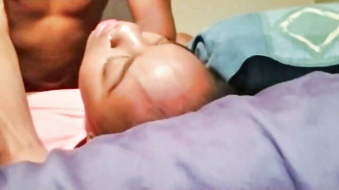 Ebony woman in rough throat fucking with creampie finish