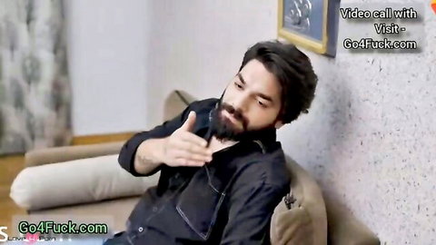 Bearded Indian boss in romantic sex session with sexy employee