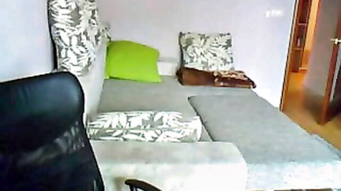 Kinky dark-haired amateur undressing while riding BF's hard cock