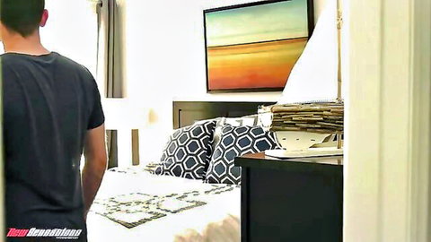 Kiara's step-sis teases step-bro in bedroom, intense fuck ahead