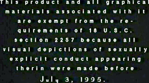 Vintage MILF porn 2257 exemption notice for pre-1995 explicit content
