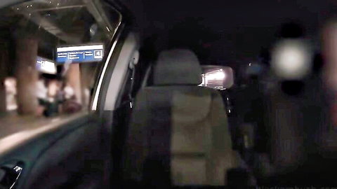 Jovan Jordan in dark car at night train station, mysterious pickup scene