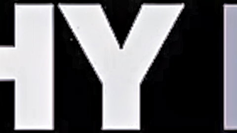 Bold white HYPNO text logo on black background for hypnotic porn video title.