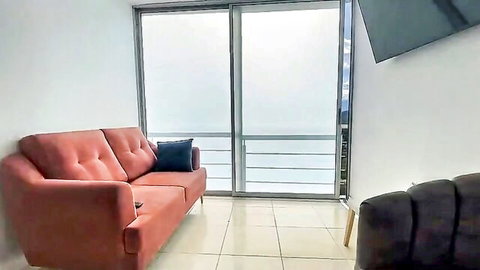 Cozy apartment view where neighbor massage fantasy unfolds with big tits and tight ass
