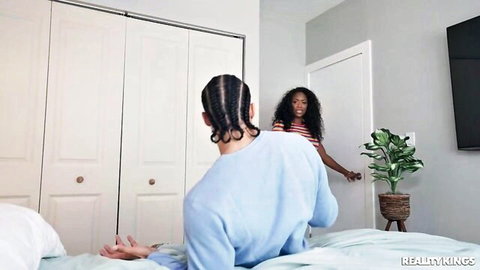 James Angel and Charlotte Lavish in steamy ebony threesome preview